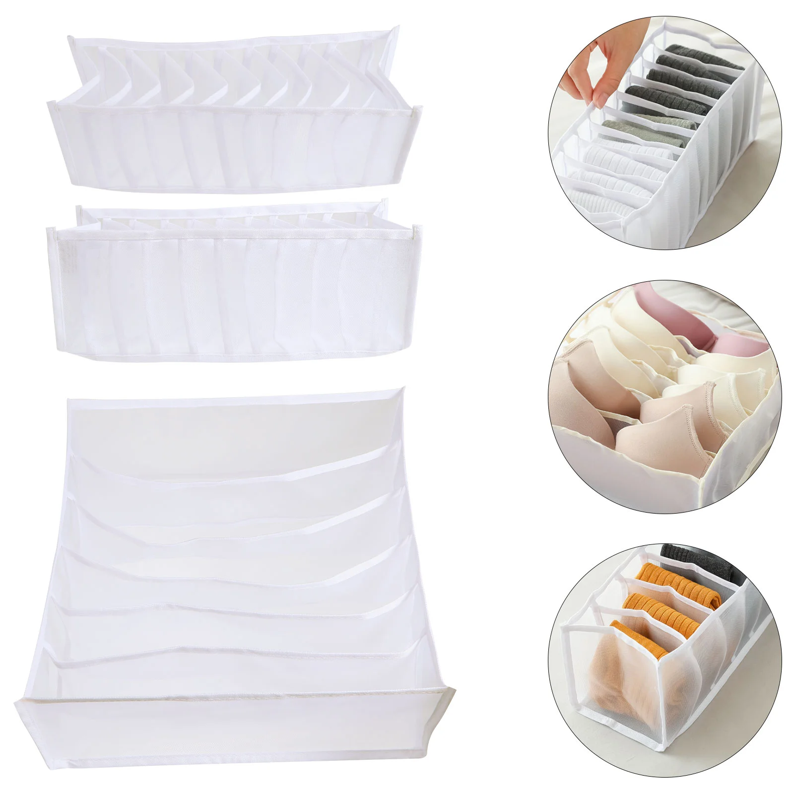 

Organizer Closet Storage Box Sock Dresser Tie Cube Clothes Briefs Collapsible Container Cabinet Socks Divider Drawer