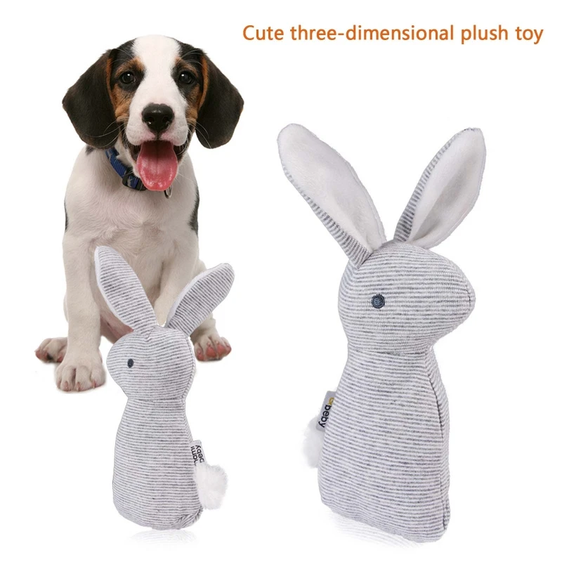 Миниатюрный мультяшный кролик BIBI со звуком и качающимся колокольчиком плюшевая