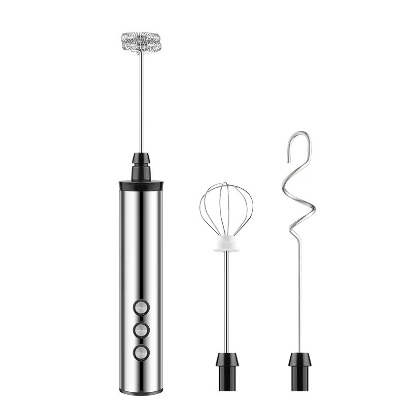 

3 в 1, электрический ручной блендер для вспенивания молока с USB, электрическая мини-кофеварка, миксер-венчик для кофе, капучино, крема