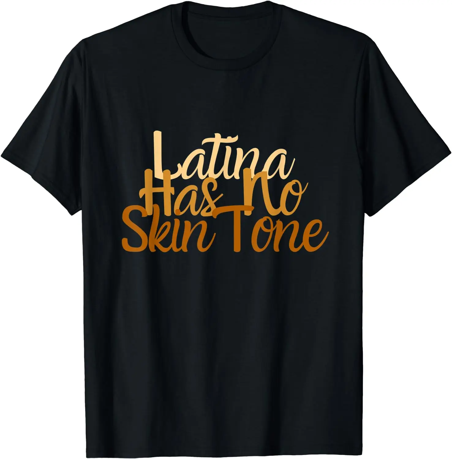 

Latina Has No Skin Tone Afro Latina Hispanic Heritage 24 7 Men Women Short Sleeve Cotton T-Shirt