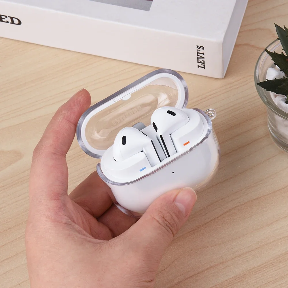 Фото Прозрачный чехол для наушников Samsung Galaxy Buds 3 Pro, жесткие чехлы из поликарбоната, Прозрачный чехол для наушников Samsung Galaxy Buds 3 №1