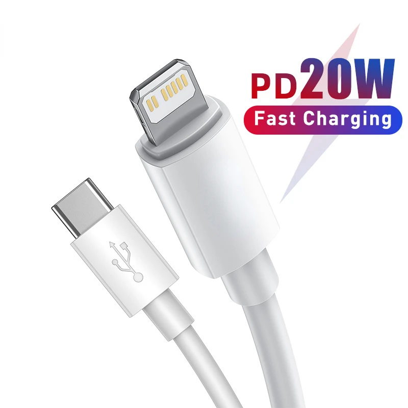 

USB Type C PD 20W Cable for iPhone SE 11 Pro X XS 8 Fast USB C Cable for iPhone Charging Cable USB Type C Cable Wire Code