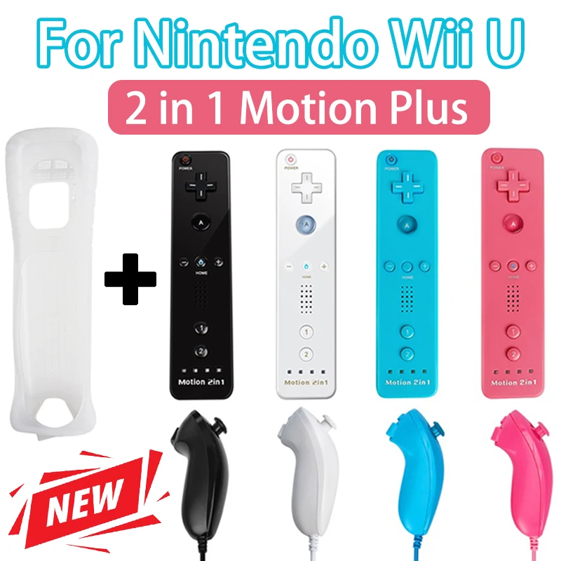 

Built-in Motion Plus Remote For Nintendo Wii Controller Wii Remote Nunchuck Controller Wireless Gamepad Controle