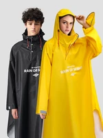 yellow raincoat long riding hoodie men waterproof adult golf raincoat plastic rain protector chubasquero mujer home garden xr50