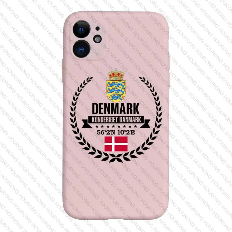 Чехол с изображением герба датского флага для iPhone 13 12 11 X XS XR 7 8 6S SE Plus Pro Max Mini 2022 -