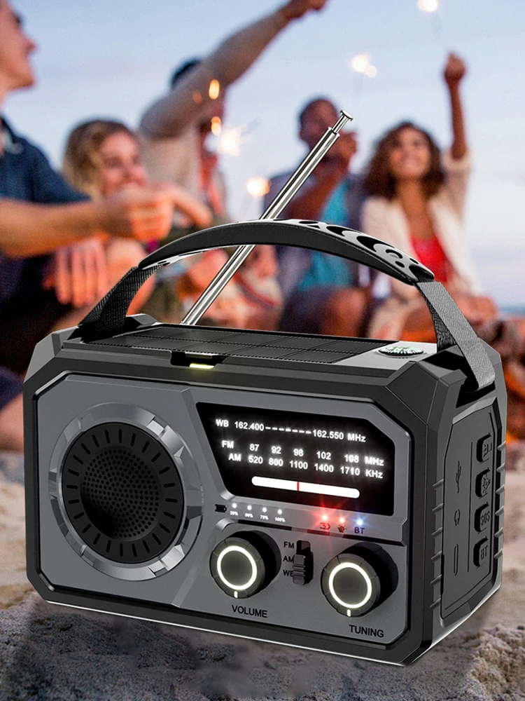 Портативное радио AM/FM/WB NOAA 16000 мАч