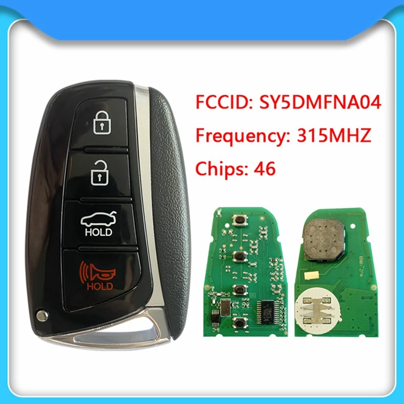 Автомобильный смарт-ключ для 2013-2018 Hyundai Santa Fe FCCID 95440-4Z200 SY5DMFNA04 ID46 чип дистанционный