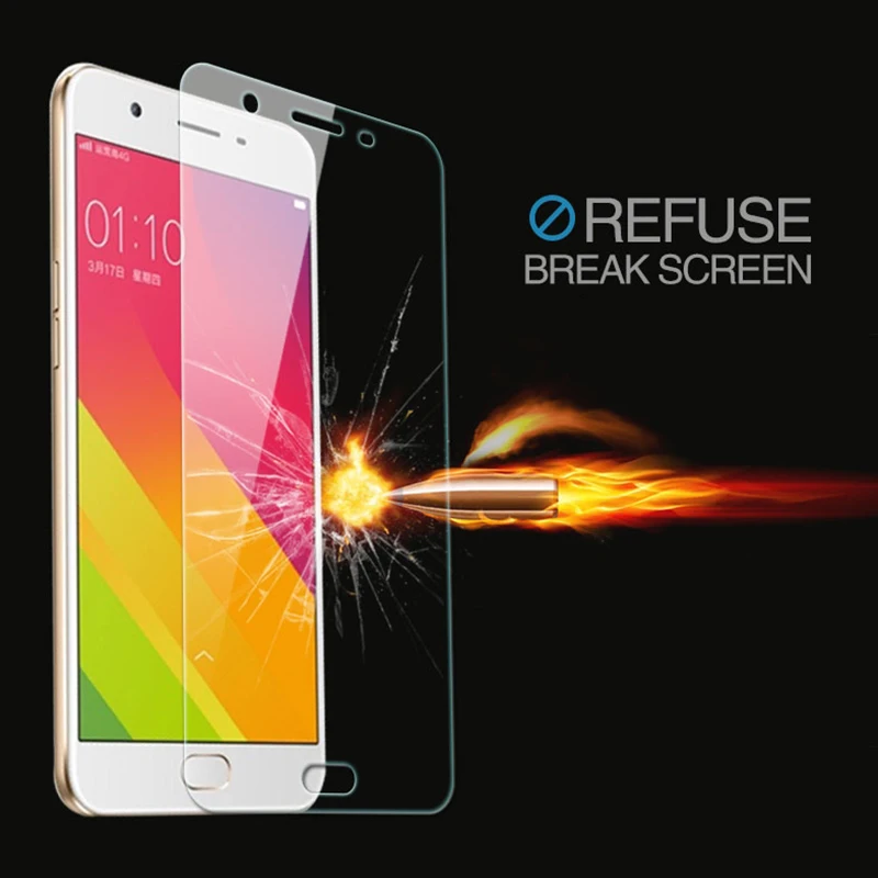 tempered glass for oppo f7 a37 a59 a83 a85 screen protector toughened membrane for oppo f1s f1 r11 r11s plus f5 lite glass film free global shipping