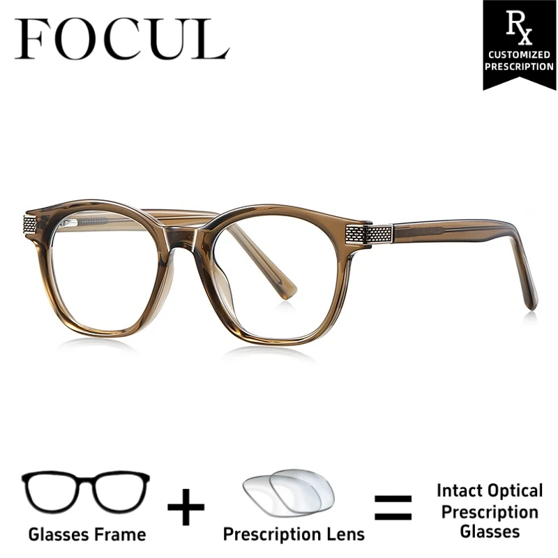 Фото Очки FOCUL Travel Size TR90 с мультифокальной оптикой, защитой от синего света, фотохромные, для коррекции близорукости, с возможностью индивидуального заказа по рецепту №1