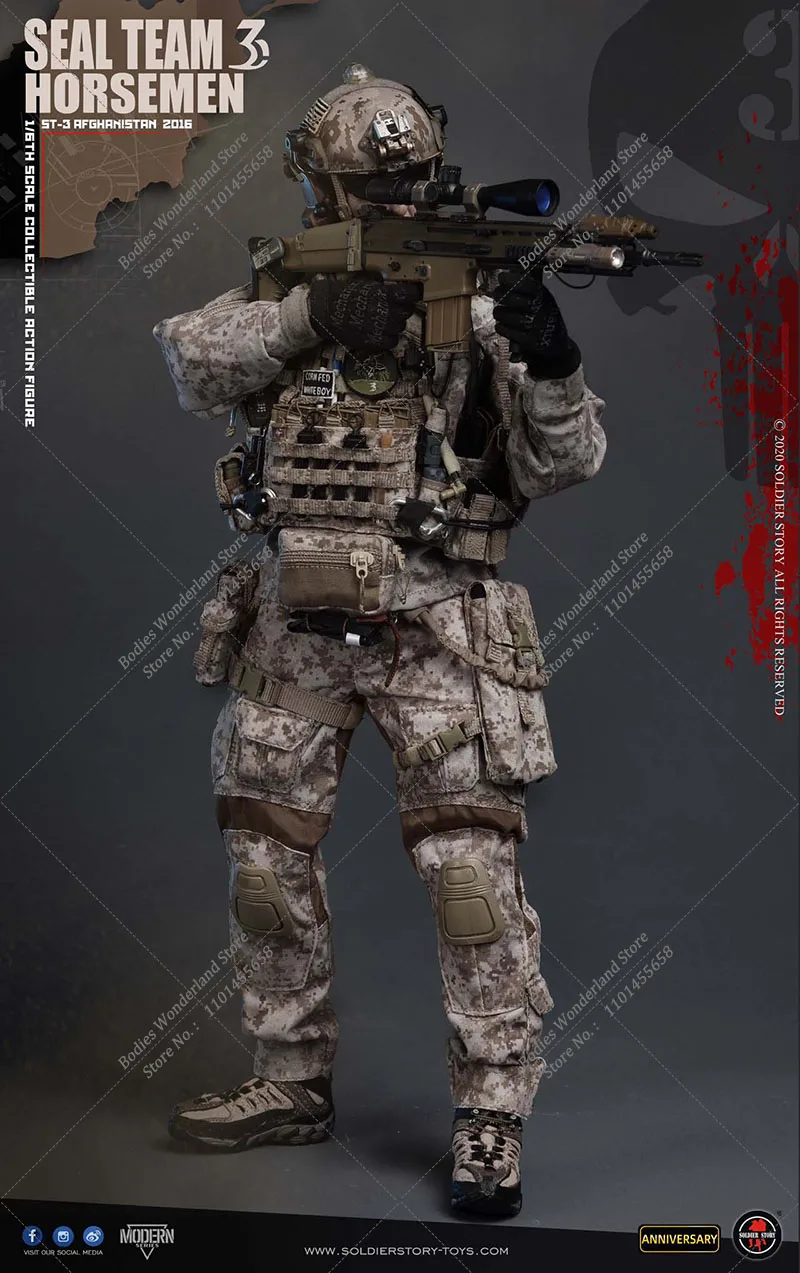Оригинальная фигурка солдата SS120, масштаб 16, SEAL TEAM 3 HORSEMEN, 12 дюймов, мужская фигурка солдата, юбилейное специальное издание (art.: 3920ca6da4cd8) - 3920ca6da4cd8