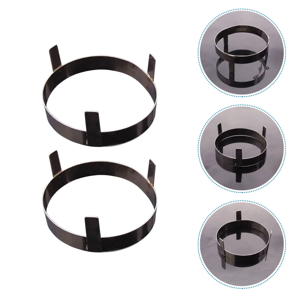 

2 Pcs Stainless Steel Coco Shell Rack Round Coconut Soup Rack Kitchen Supplies