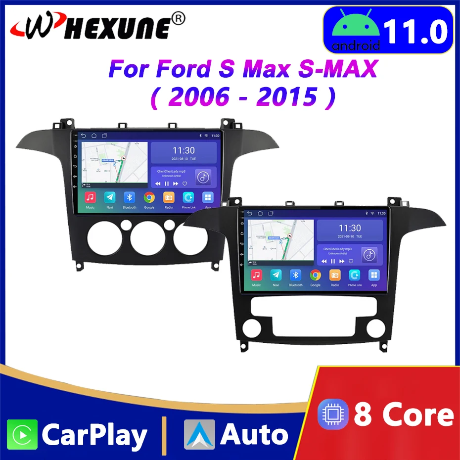 

Автомобильная магнитола 4G, мультимедийный видеоплеер для Ford S Max S-MAX 2007-2015, Android 11,0, Автомобильная GPS-навигация, Wi-Fi, BT, головное устройство Carplay