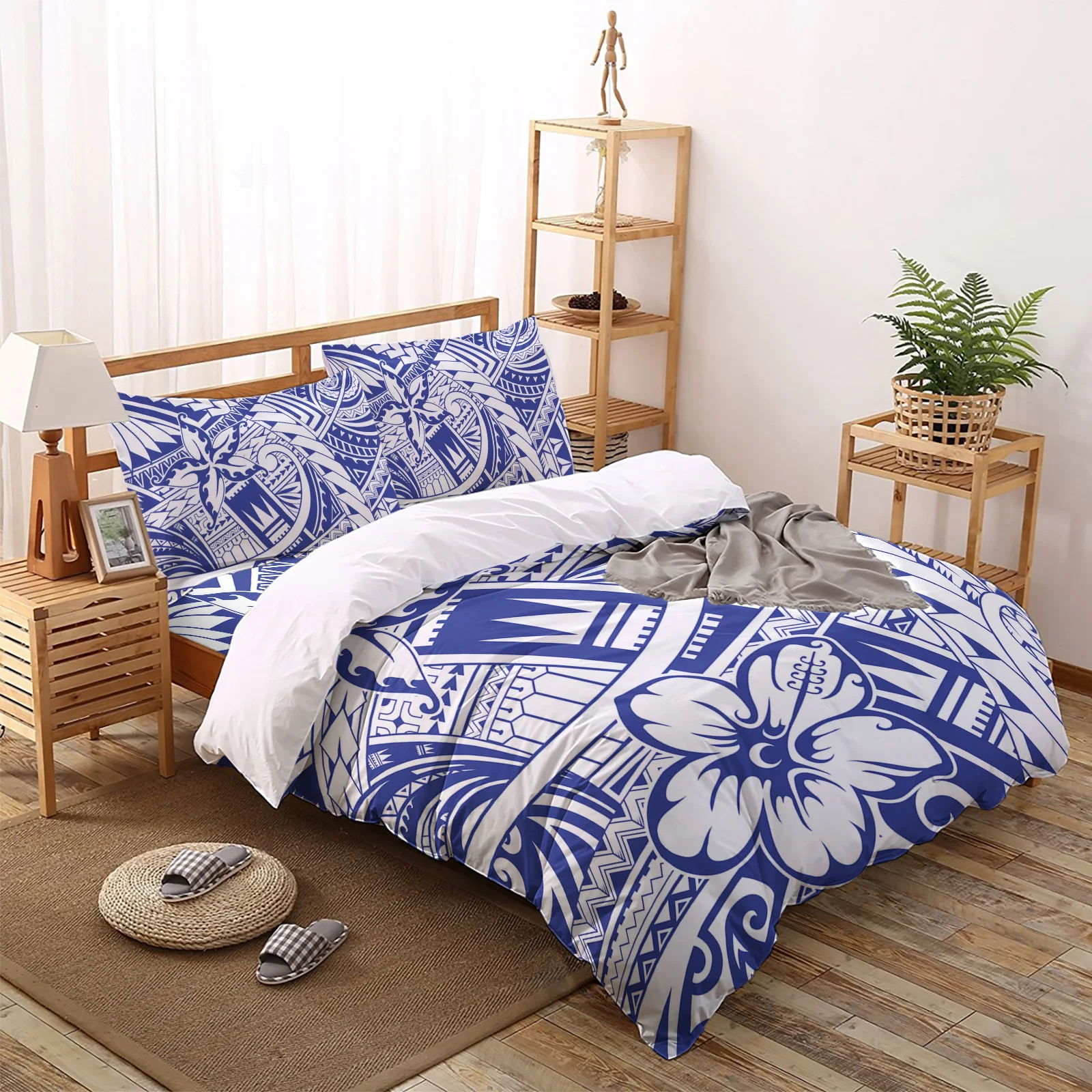 

Polynesian Texture Comforter Bedding Sets Bed Linen Pillowcase Bedroom Decoration Duvet Cover
