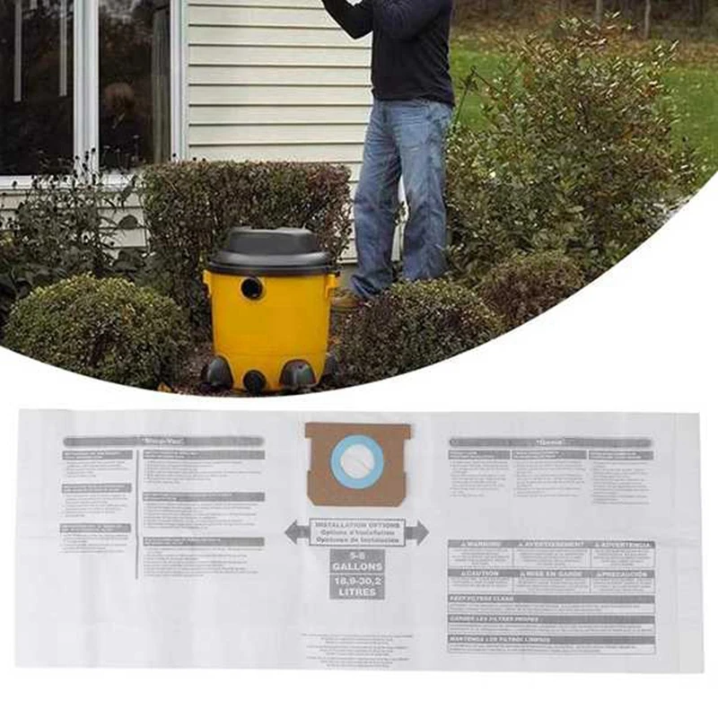 Вакуумный мешок для фильтров магазина 10 шт. 5-8 галлонов тип E одноразовые