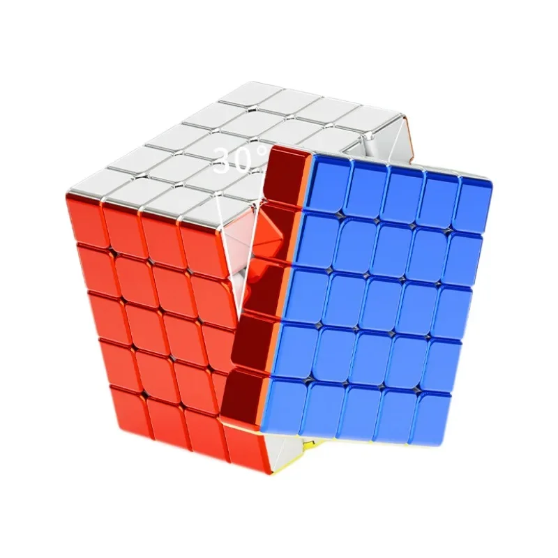 Shengshou Legend Metal без магнита 5X5 Magic Speed Cube наклеек 5X5X5 игрушки Sengso гальваническая