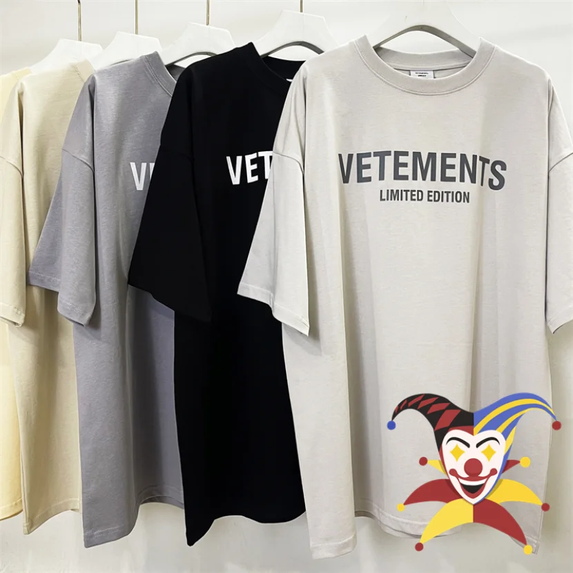 

Vetements Limited Editon T-Shirt Men Women 1:1 Best Quality Logo Letter Printing Oversized T Shirt Tops Tee