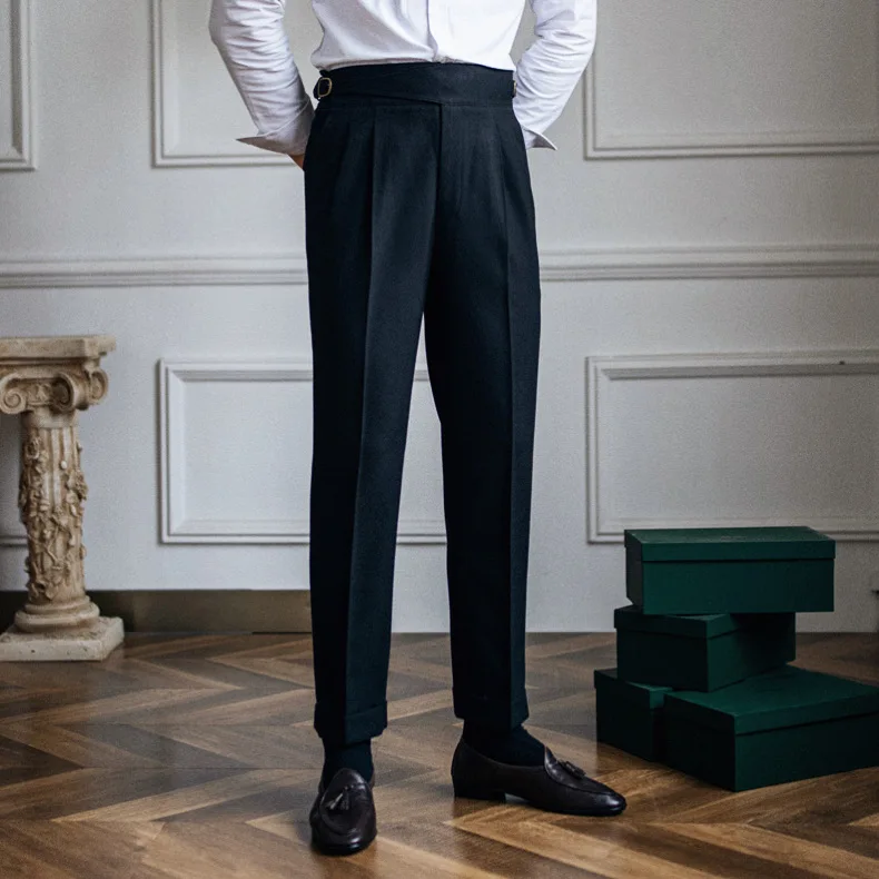 

Мужские весенне-осенние однотонные Костюмные брюки, Мужская официальная одежда, классические брюки, мужские деловые офисные длинные брюки, P175, 2023