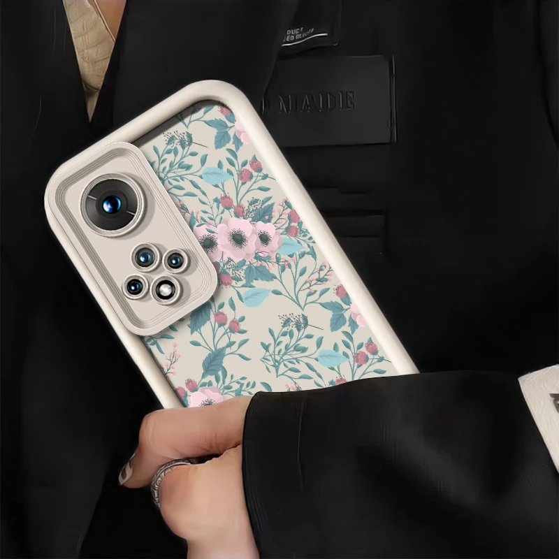 Фото Силиконовый чехол для телефона с цветочным узором для Huawei Honor 70 50 SE 20 400 Lite 300 Pro 200 90 Lite, противоударный защитный бампер №3