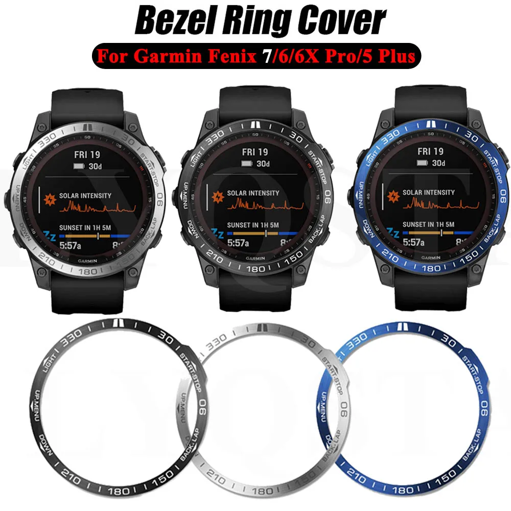 

Stainless Steel Smartwatch Bezel Frame Ring Cover For Garmin Fenix 7 6 6x Pro 5Plus Case Anti Scratch Protective Metal Accessory
