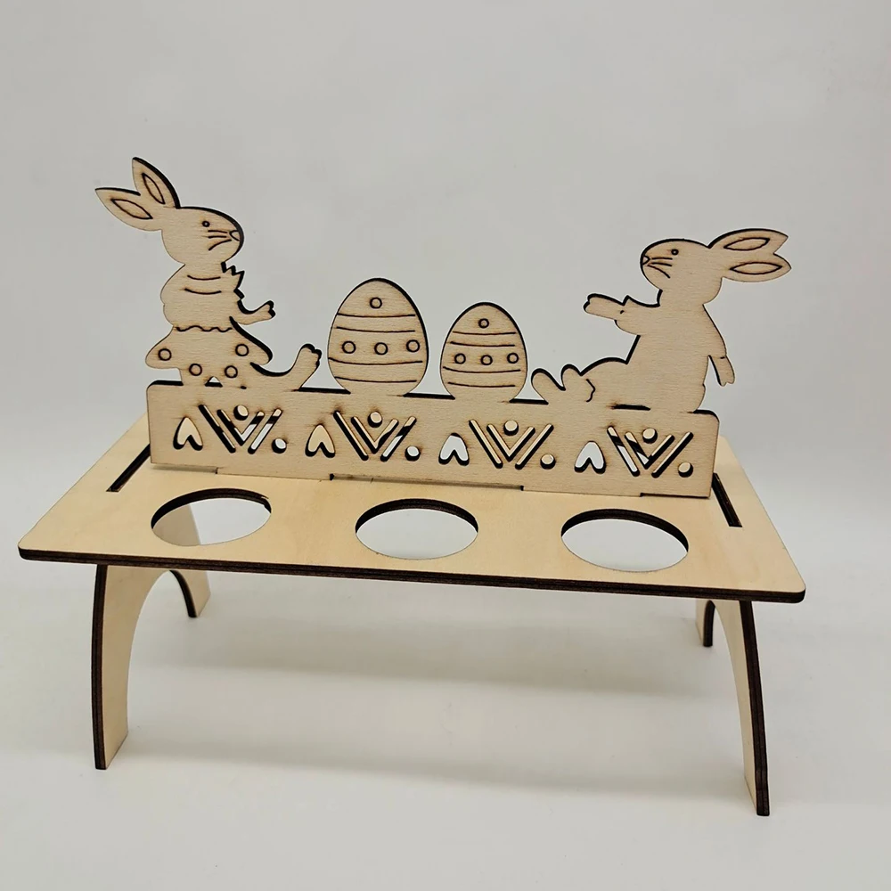 Деревянные пасхальные полки для яиц декоративное ремесло сделай сам подарок