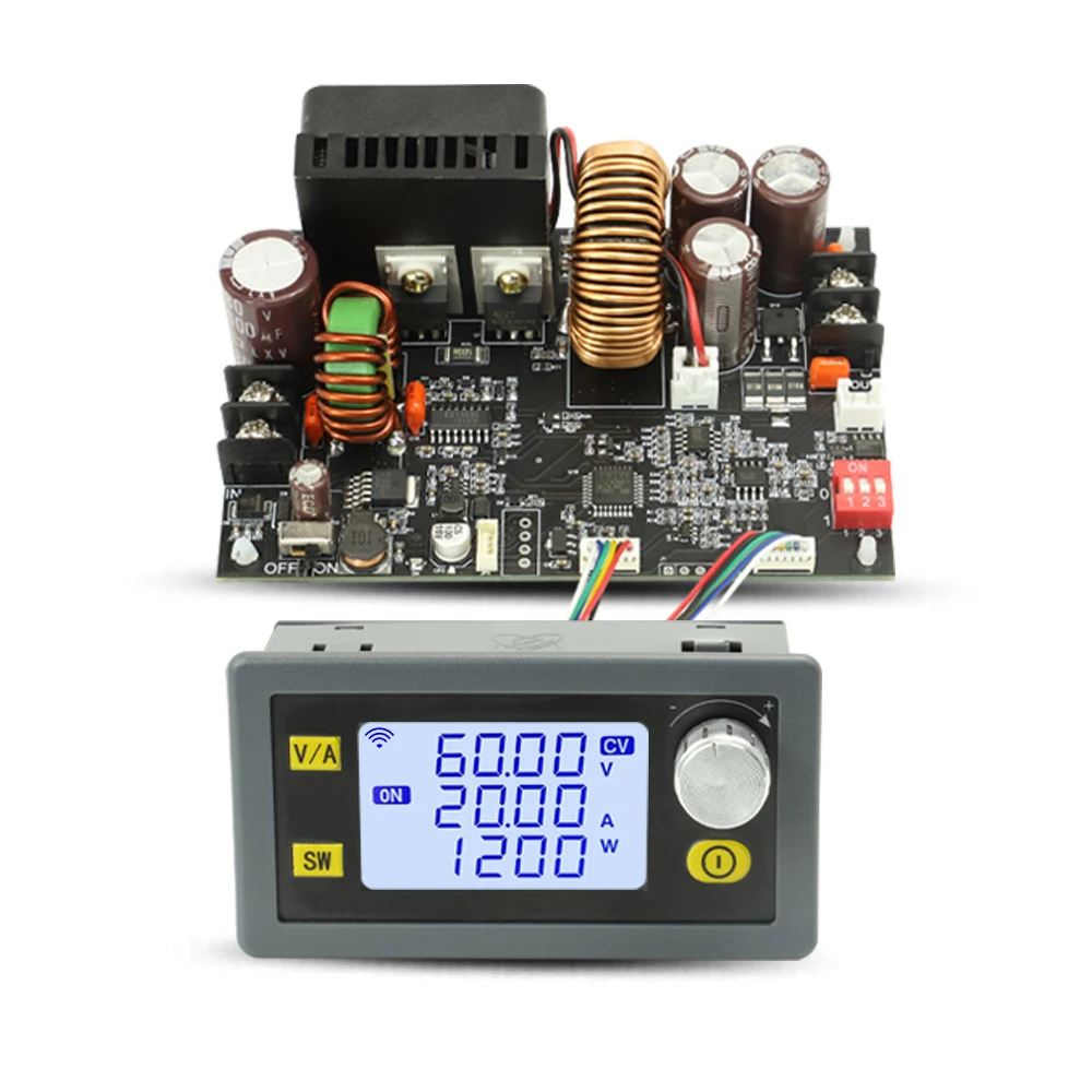 

XY6020L 60 В 20 А 1200 Вт понижающий преобразователь CC CV понижающий модуль ЖК-дисплей регулируемый регулируемый источник питания со стабилизированным напряжением