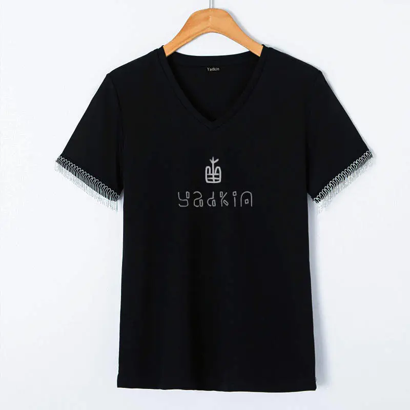 

Новая женская модная Высококачественная мягкая хлопковая Повседневная футболка с коротким рукавом