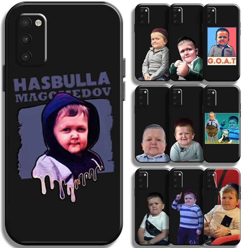 

Hasbulla Funny Cute Children Phone Case For Samsung Galaxy M10 Liquid Silicon Back Cover Coque Shockproof Cases TPU Black Soft