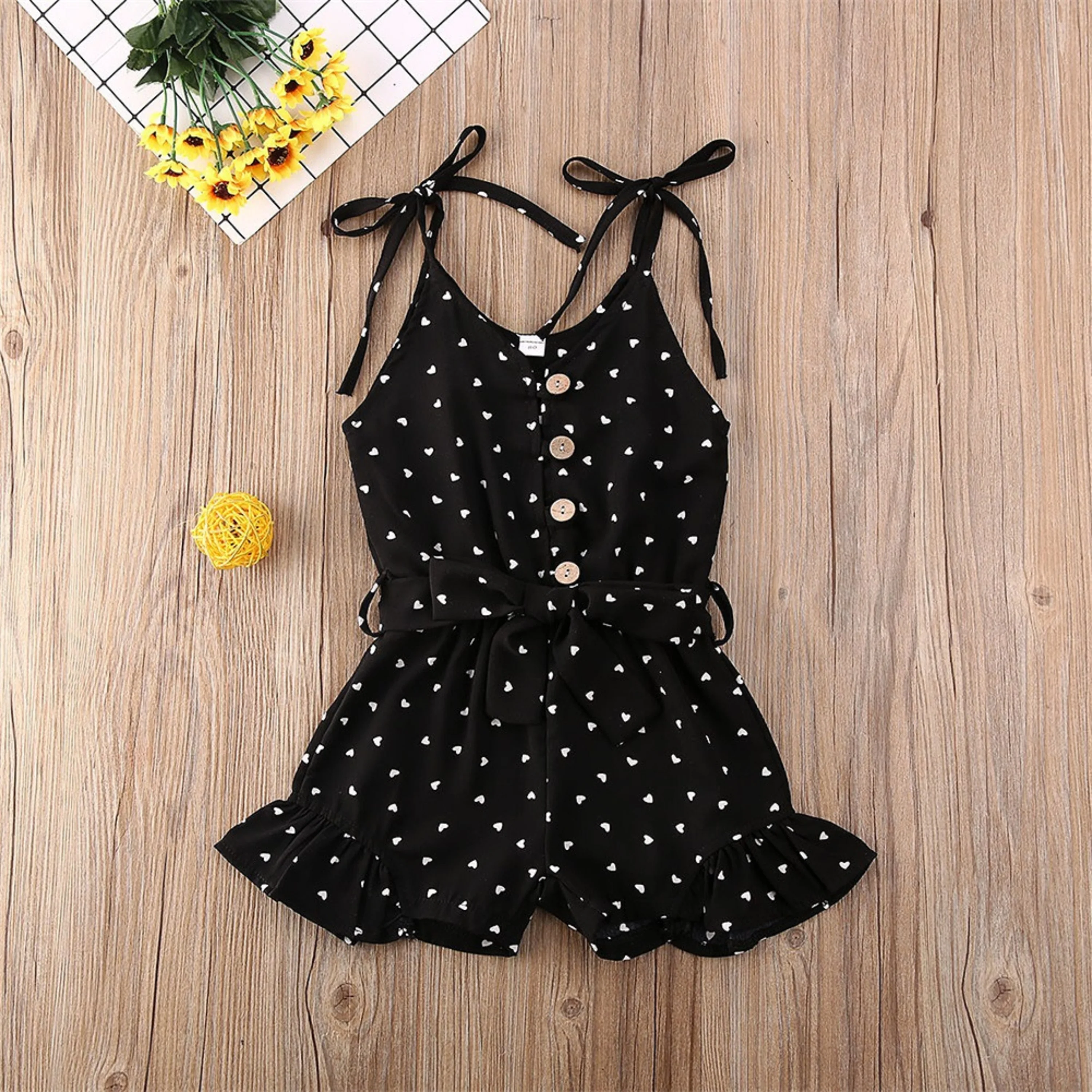 

Summer Toddle Baby Girl Clothes Halter Playsuits Infant Kid Straps Sleeveless Polka Dot Rompers Jumpsuit Playsuit Outfits