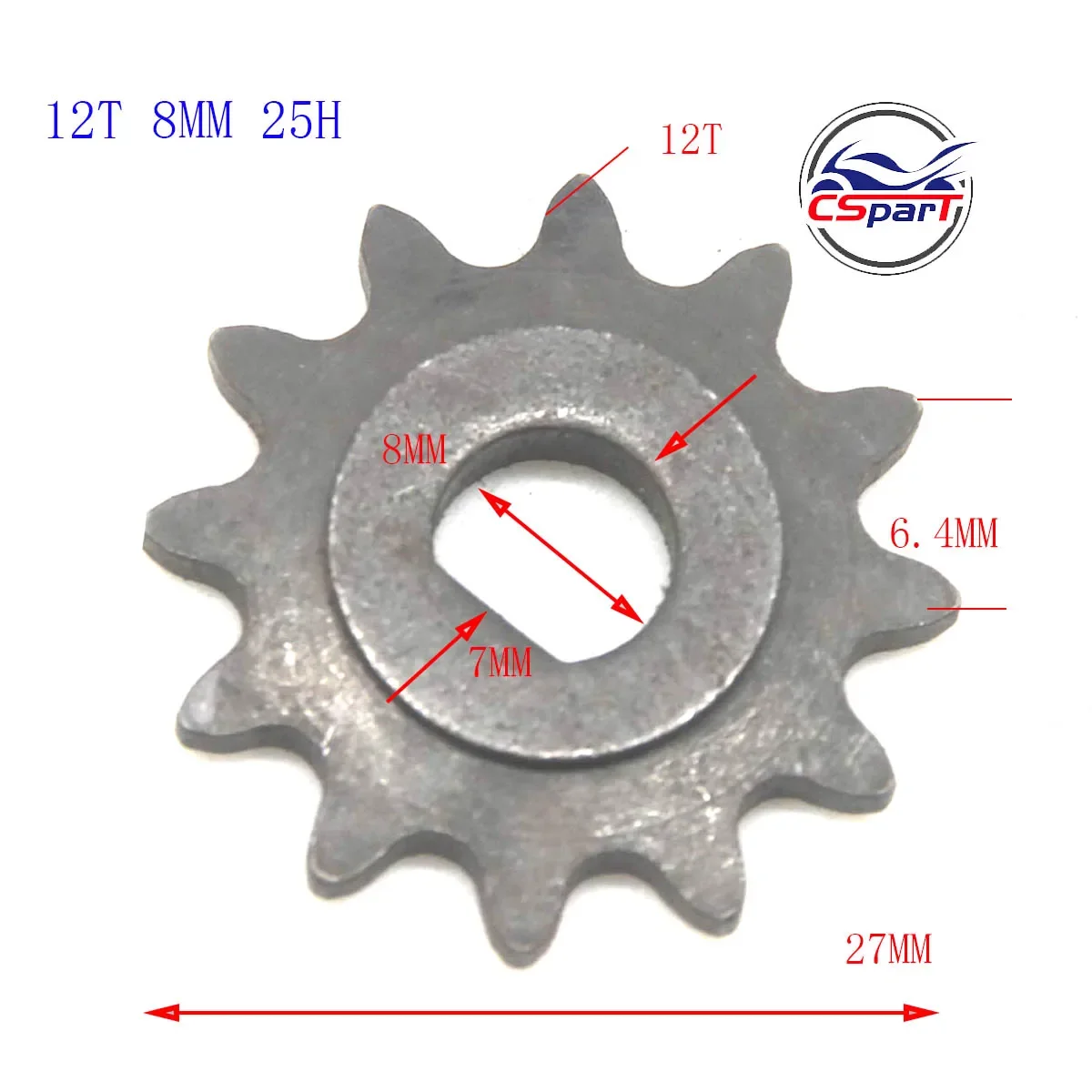 

10 11 12 Зубьев 10T 11T 12T 25H T8F D Тип 8 мм 10 мм Бритва EVO X-Treme IZIP E Скутер Мотор Звездочка MY1020