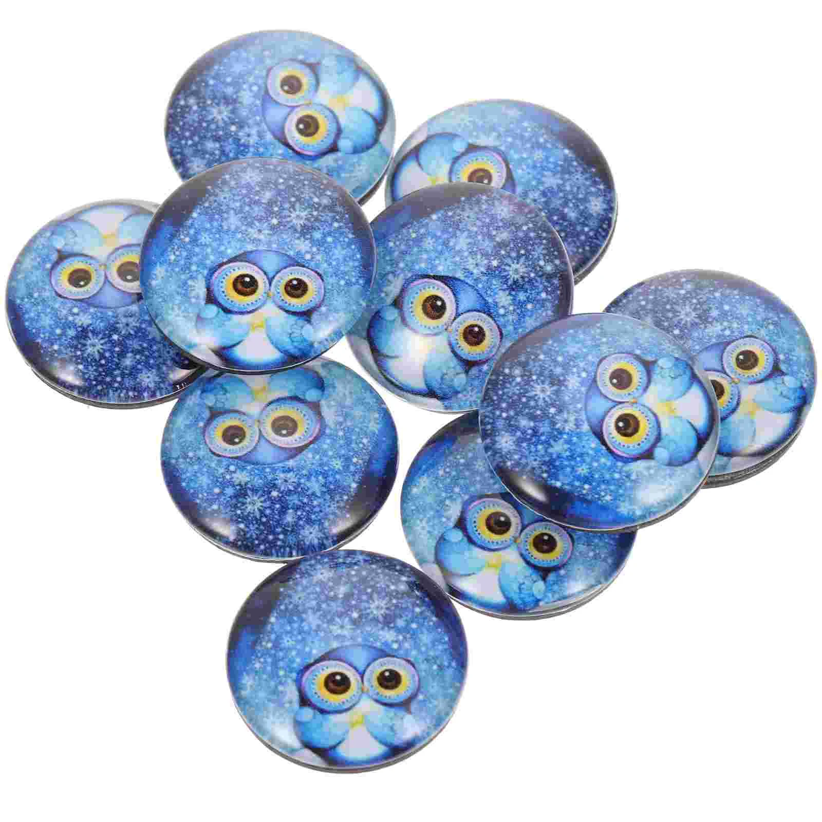 

10Pcs Fridge Magnets Decorative Refrigerator Magnets Round Whiteboard Locker Magnets