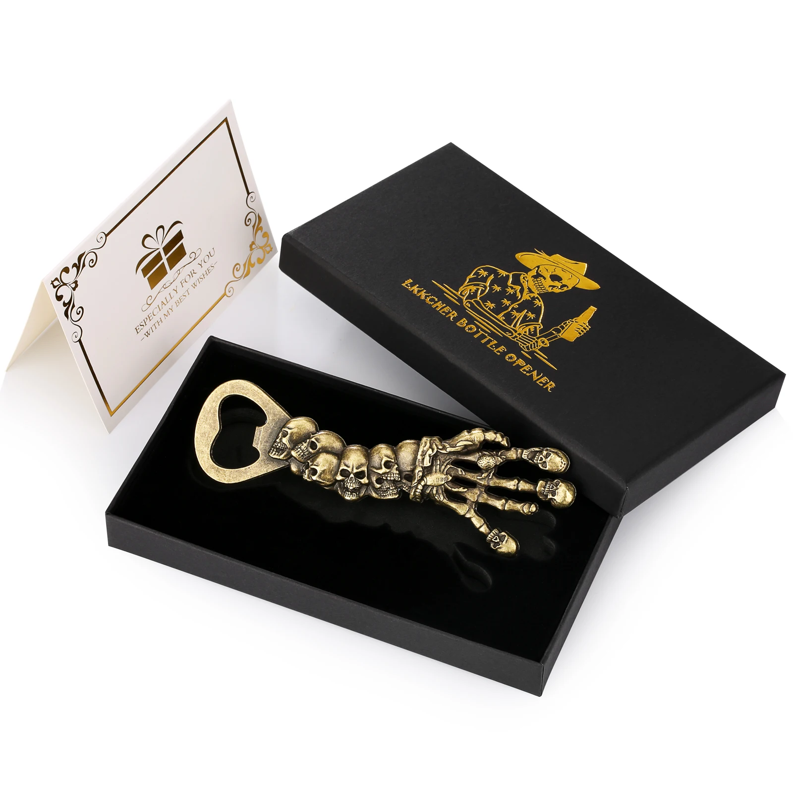 

Bottle Opener Gift Skull Hand Design Cool Original Gifts for Men with Box Bar Party Beer Bottle Opener Kitchen Accessories Tools