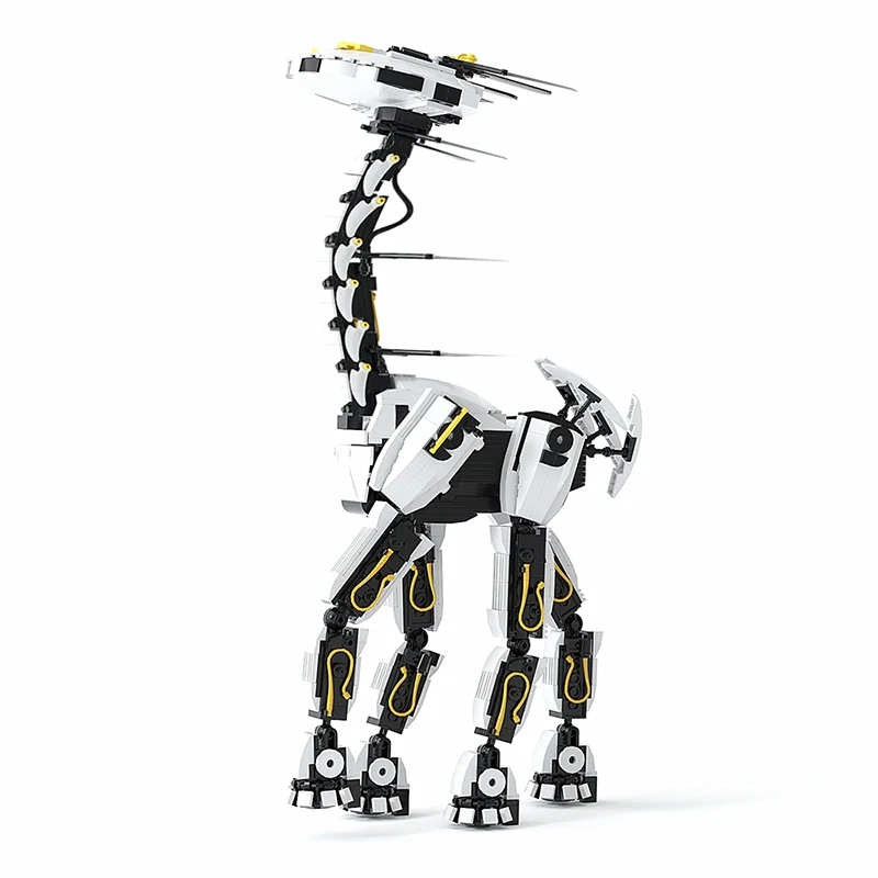 

Механическая серия MOC, конструктор Horizon с длинным воротом, жираф, зверь, набор строительных блоков, рассвет, олень, монстр, кирпичи, игрушки дл...