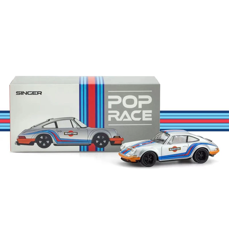 

Поп-гонка 1:64 модель автомобиля Pors Singer 911 964 сплав литой под давлением Мартин покрытие