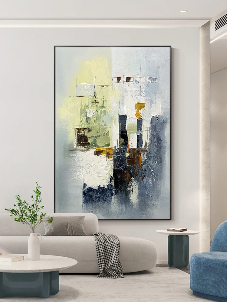 

Новое поступление, абстрактная живопись маслом на холсте, китайское художественное современное настенное украшение для свадьбы, скандинав...