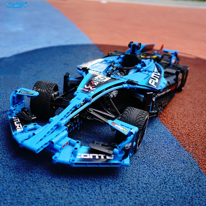 

Высокотехнологичный гоночный автомобиль с дистанционным управлением 1:8 1667 деталей в сборе F1 Moc технические строительные блоки модель