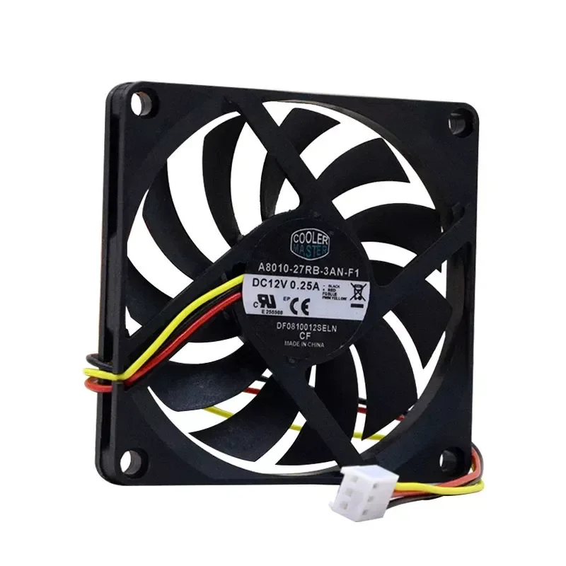 Фото Вентилятор Cooler Supreme A8010-27RB-3AN-F1 12V 0.25A 8 см, бесшумный, ультратонкий, для корпуса ПК №3