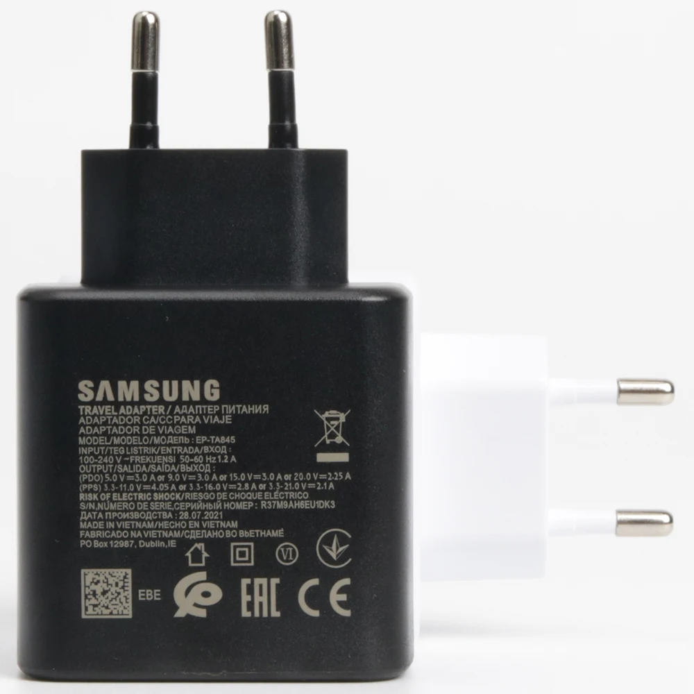 Зарядное устройство usb type c 45w. Samsung fast charger 45w.