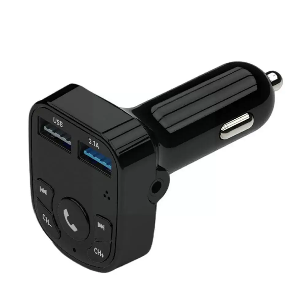 

Transmetteur FM Wireless Bluetooth Voiture Car Electronic 2.1A Charger Dual Car Player MP3 Handfree Music USB Accessories I2B4
