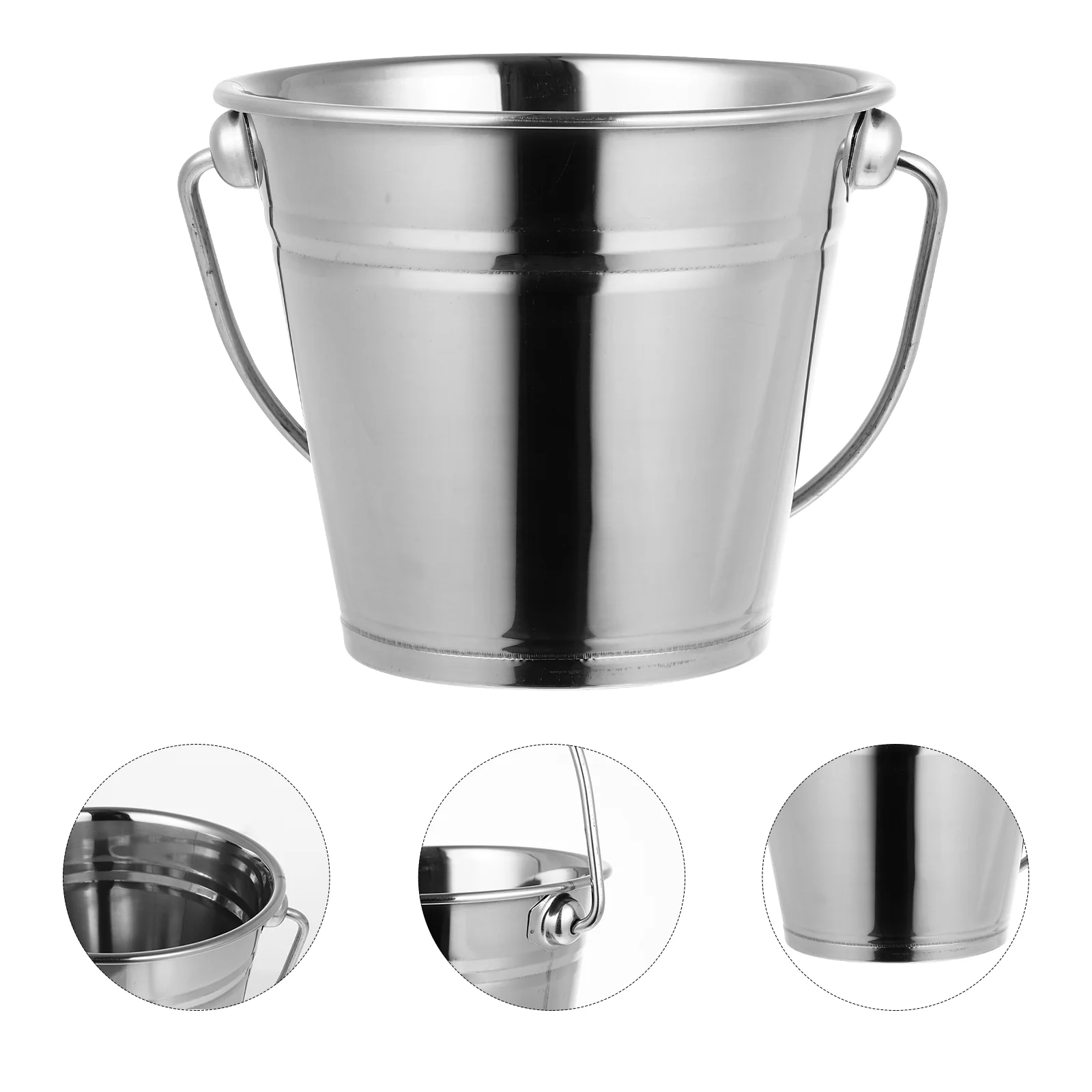 With Handle Ice Cube Container For Beer (silver)