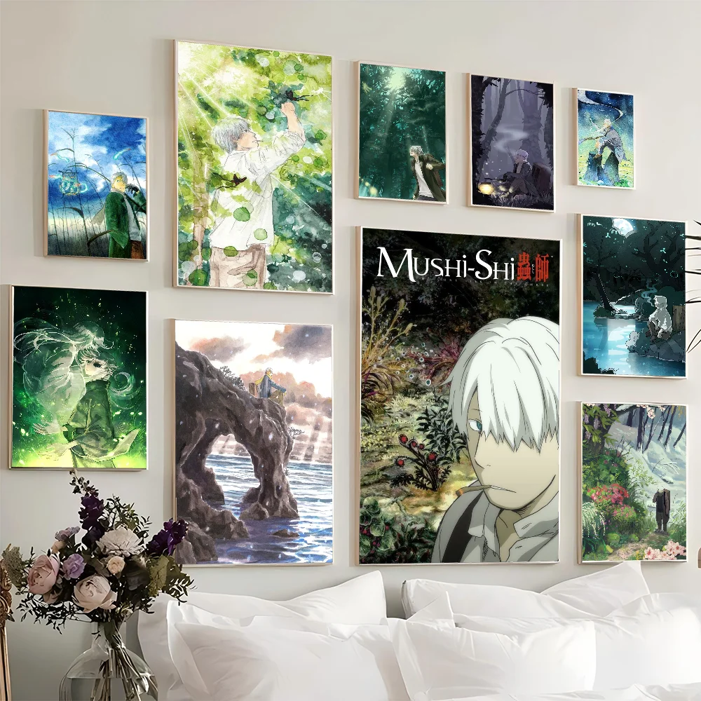 Mushishi Anime Posters Sticky HD Quality Wall Art Retro For Home Kawaii Room Decor