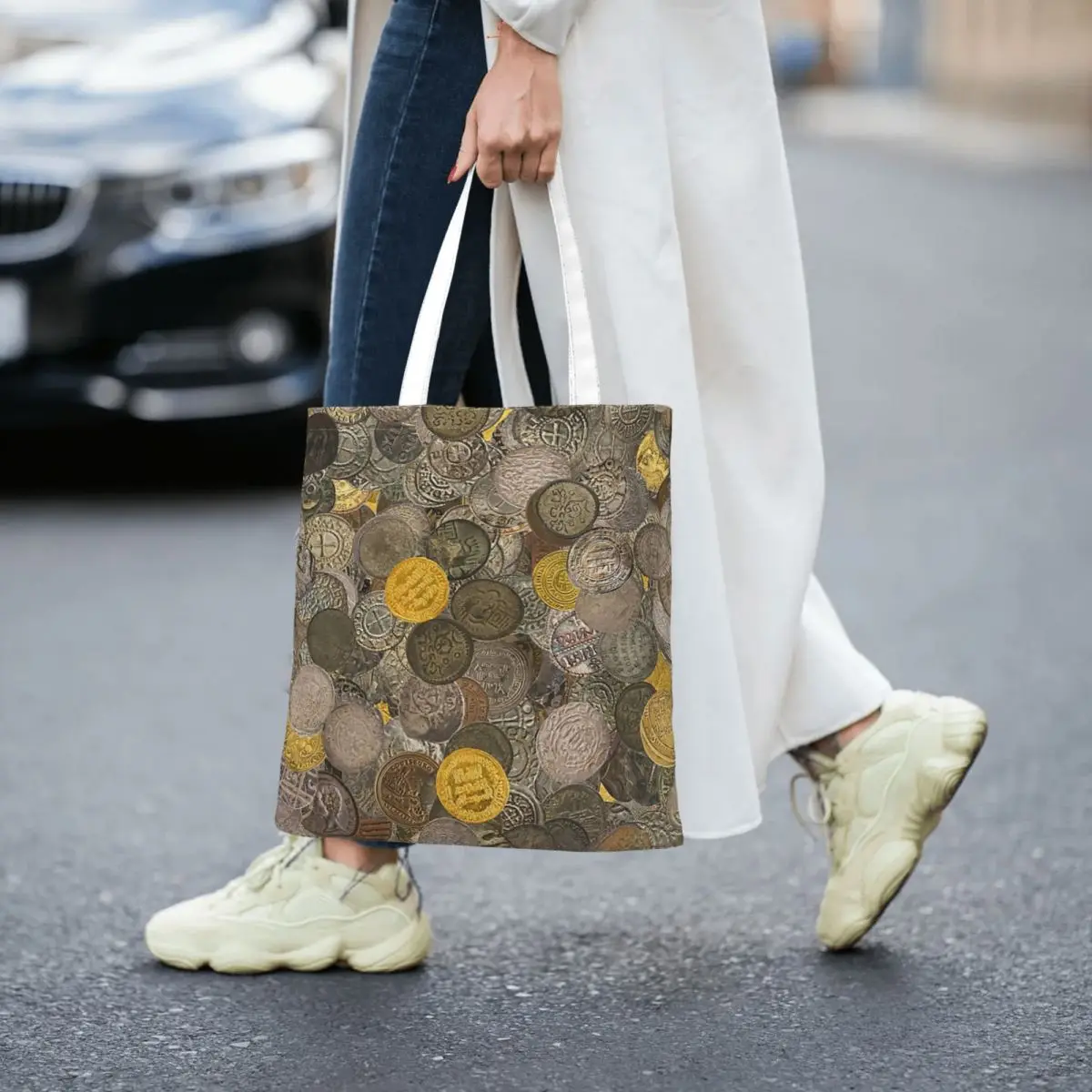

Numismatics Women Totes canvas handbag canvas shopping bag