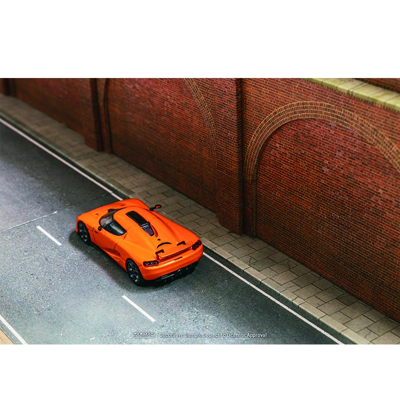 TW 1:64 CC850 Оранжевая литая диорама модель автомобиля Коллекция миниатюрных игрушек