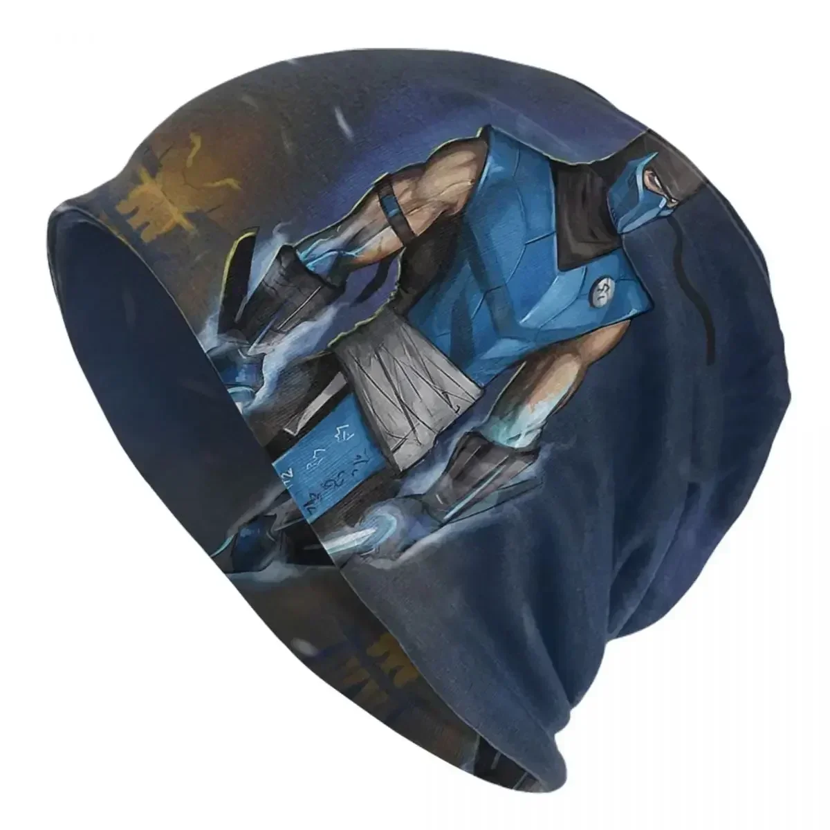 Mortal Kombat Sub-Zero унисекс шапки для взрослых вязаная шапка теплая в стиле хип-хоп