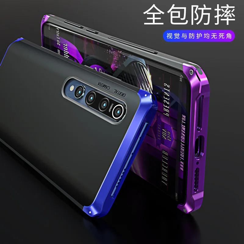 Hot! All-inclusive Hard Shell For Xiaomi Mi 10 PRO Mi10 Shockproof Case 10Pro Textured Phone Metal Frame PC Back Cover