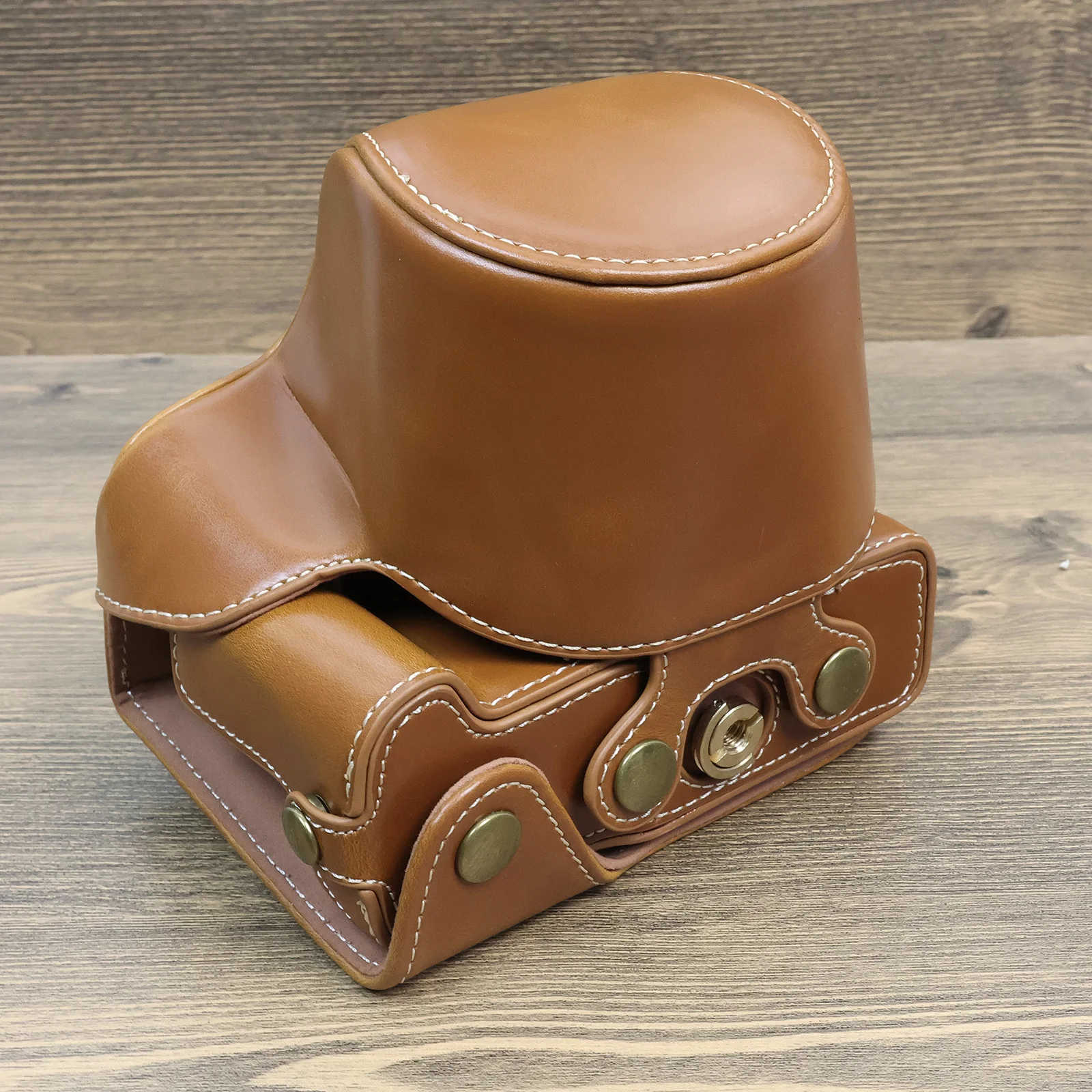 Кожаный ремешок для фотоаппарата HQ Canon Eos R50 с объективом 18-45 мм