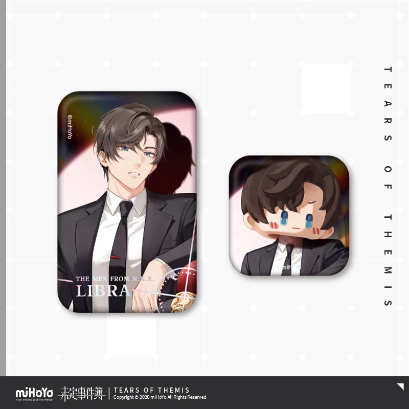 2025 аниме Слезы Фемиды Стренирующие секреты Tou Xin Ji Mi набор жестяных значков серии