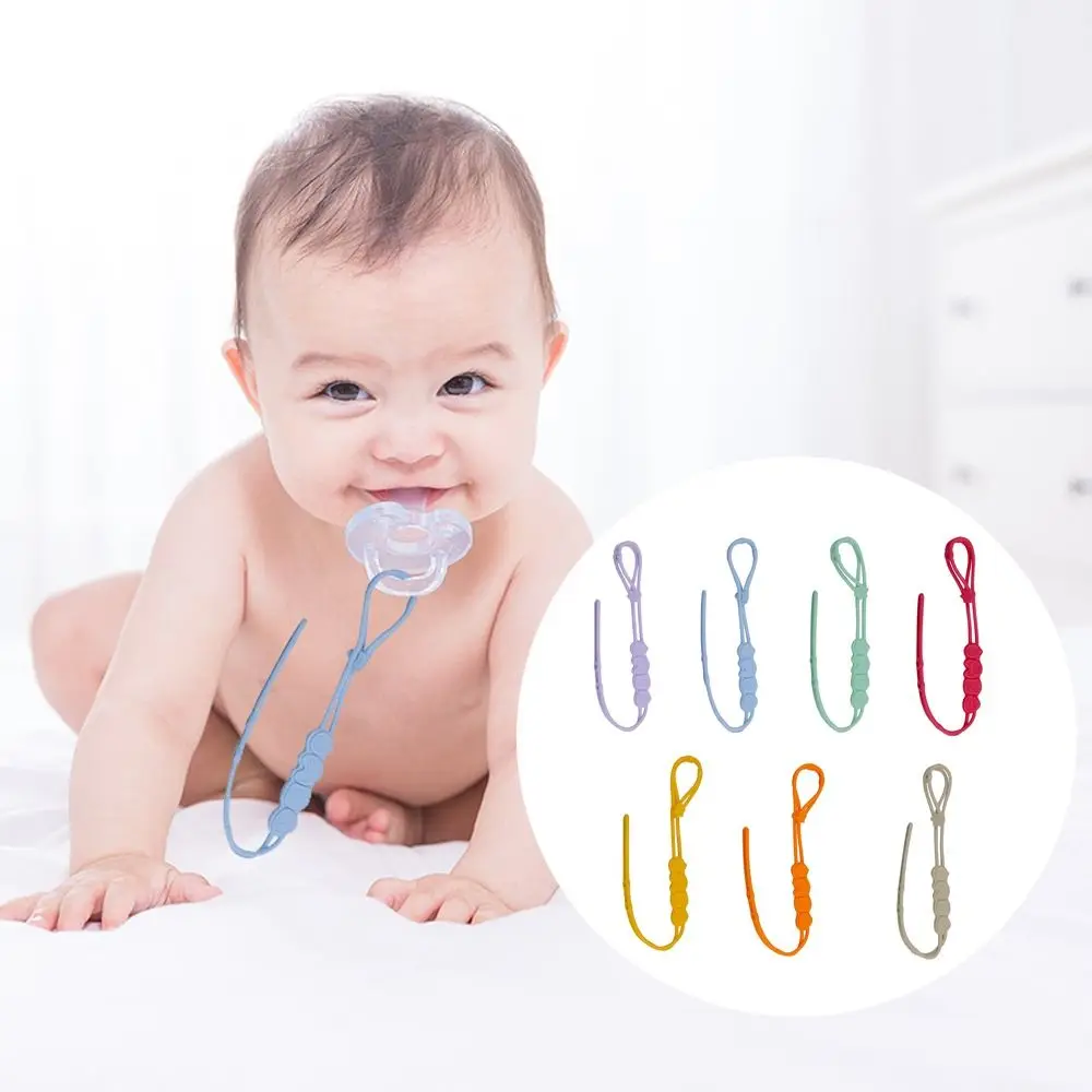 

Износостойкая детская цепочка для соски, жевательные игрушки против падения, цепочка для защиты от потери, пищевой силикон, мультяшный Держатель для пустышки для малышей