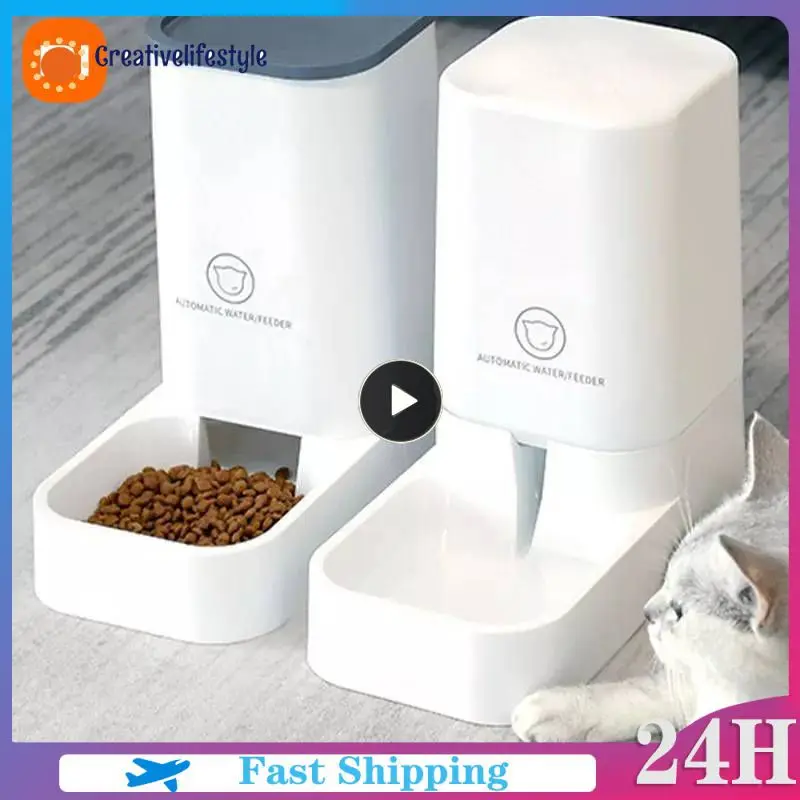 

Hygienic Cat Feeder Time-saving Reliable Pet Food Dispenser Smart Cat Bowl Pet Essentials Programmable Cat Food Dispenser Modern