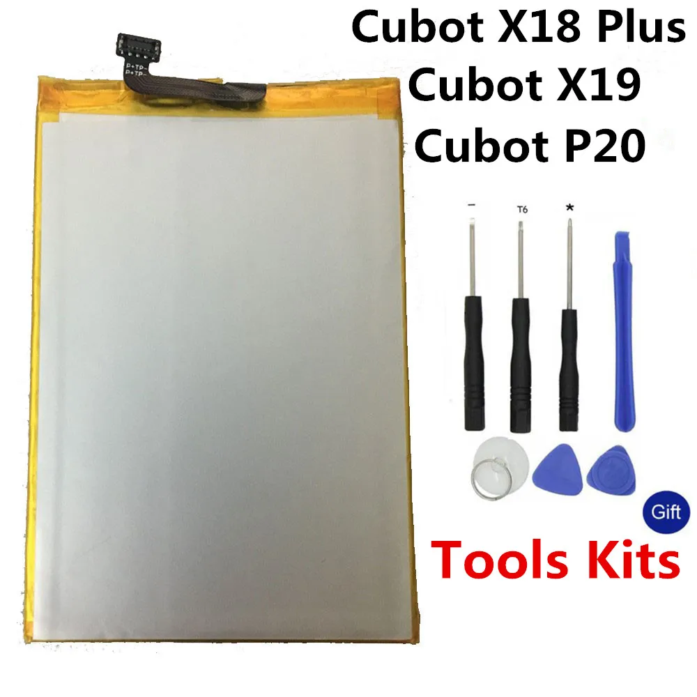 

Оригинальный аккумулятор для Cubot X18 Plus, 4000 мАч, сменная батарея большой емкости для Cubot X19 Cubot P20, аккумулятор для смартфона с инструментами