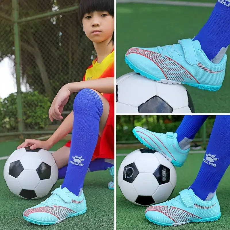 New Kid's Breathable Anti-slip Cleat Lightweight Durable Softness Sneakers For Outdoor Running Training